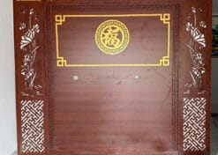 Vách thờ cnc nghiêm trang - hiện đại